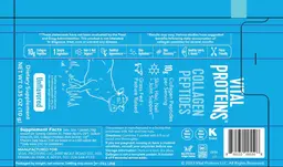 Label for Collagen Peptides Unflavored