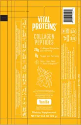 Label for Collagen Peptides Vanilla