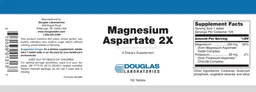 Label for Magnesium Aspartate 2X