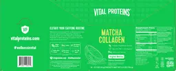Label for Matcha Collagen Original Matcha