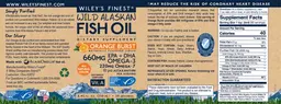 Label for Wild Alaskan Fish Oil Orange Burst