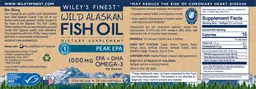 Label for Wild Alaskan Fish Oil Peak EPA 1250 mg