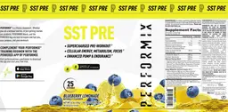 Label for SST PRE Blueberry Lemonade