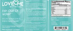 Label for Fish Out Of Water Lemon Flavor