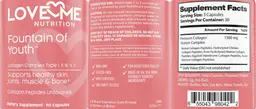 Label for Fountain of Youth Unflavored