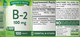 Label for B-2 100 mg