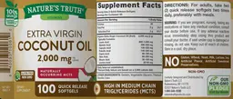Label for Coconut Oil 2,00 mg