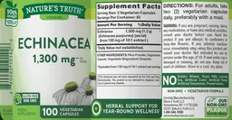 Label for Echinacea 1,300 mg