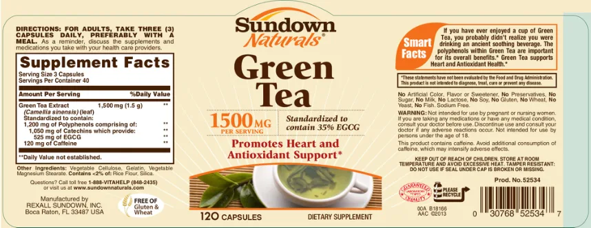Label for Green Tea