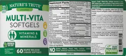 Label for Multi-Vita Softgels