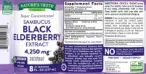 Label for Super Concentrated Black Elderberry Extract