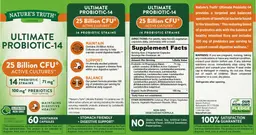 Label for Ultimate Probiotic-14