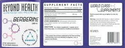 Label for Berberine 500 mg
