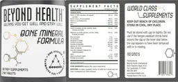 Label for Bone Mineral Formula