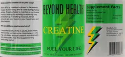 Label for Creatine 500g