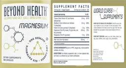 Label for Magnesium