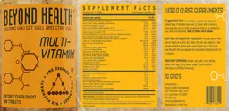 Label for Multi-Vitamin