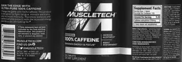 Label for 100% Caffeine