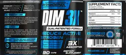Label for DIM 3X