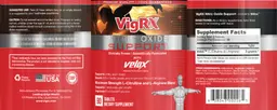 Label for VigRX Nitric Oxide Support