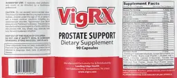 Label for VigRX Prostate Support