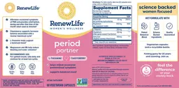 Label for Women's Wellness Period Partner