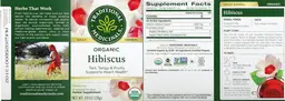 Label for Organic Hibiscus