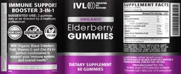 Label for Elderberry Gummies