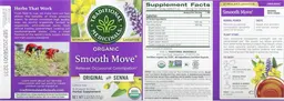 Label for Organic Smooth Move Original with Senna
