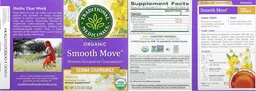 Label for Organic Smooth Move Senna Chamomile