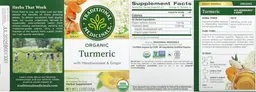 Label for Organic Turmeric