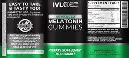 Label for Melatonin Gummies