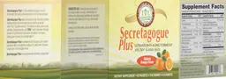 Label for Secretagogue Plus Orange Flavor