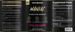 Label for Maniac Fruit Explosion