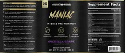 Label for Maniac Guerilla Grape