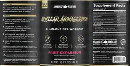 Label for Nuclear Armageddon Fruit Explosion