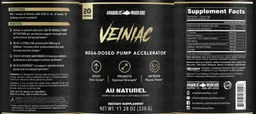 Label for Veiniac Au Naturel Light Vanilla Flavored