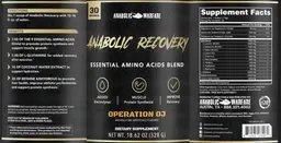 Label for Anabolic Recovery Operation OJ