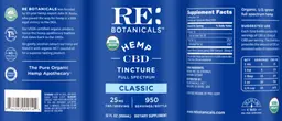 Hemp CBD Tincture Classic 25 mg