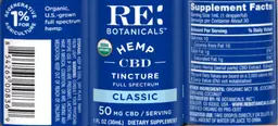 Hemp CBD Tincture Classic 50 mg