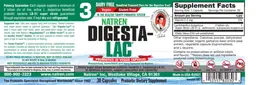 Label for Digesta-Lac Dairy Free