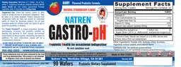 Label for Gastro-pH Strawberry Flavor
