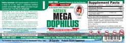 Label for Mega Dophilus Dairy Free