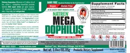 Label for Mega Dophilus Dairy Free