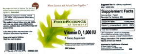 Vitamin D3 1,000 IU