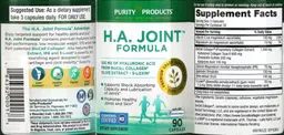Label for H.A. Joint Formula