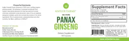 Label for Panax Ginseng