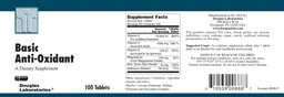 Label for Basic Anti-Oxidant
