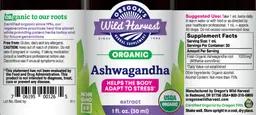 Label for Ashwagandha Extract