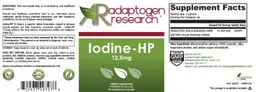 Label for Iodine-HP 12.5 mg